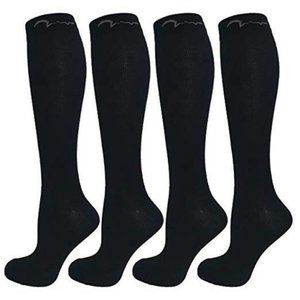 4 Pair Youth Graduated Compression Socks for Baske